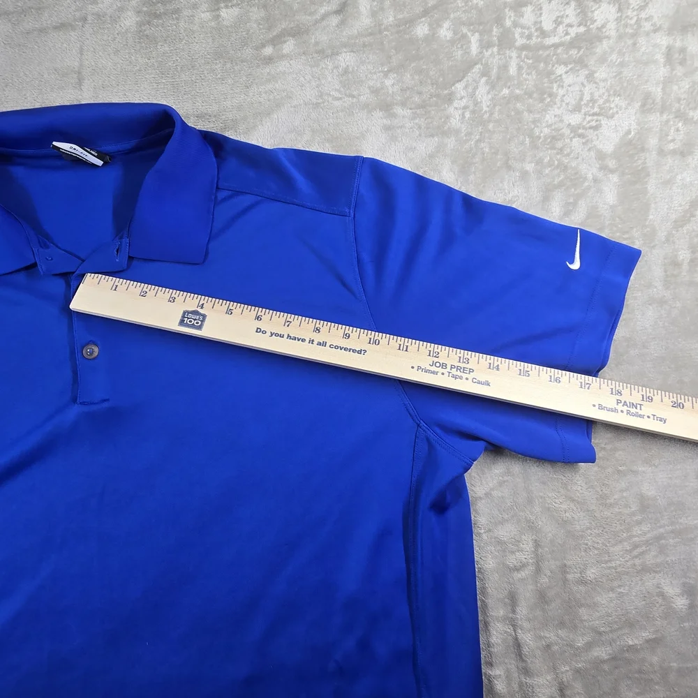 Nike Men's XXL Dri Fit Blue Performance Polo Golf Shirt Must Have - Picture 7 of 8